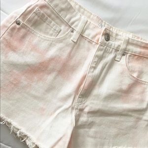 Pink & white shorts
